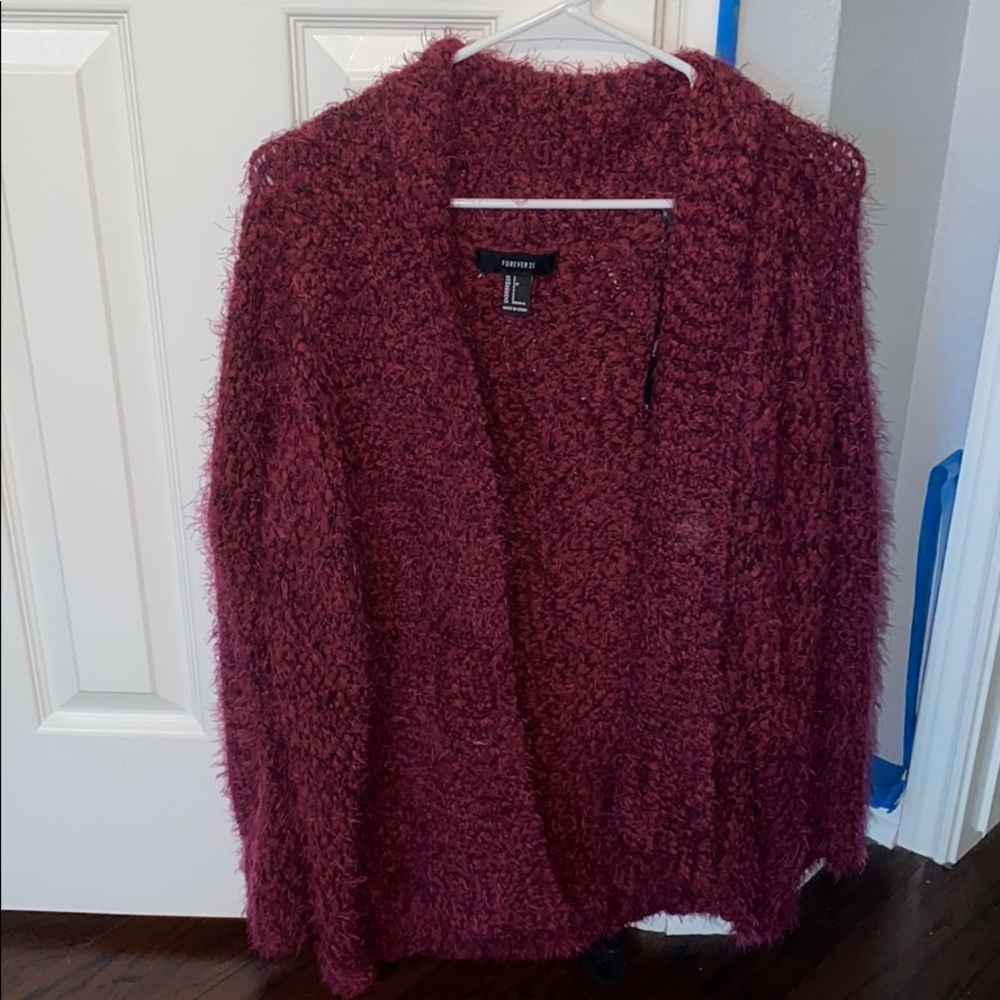 Fuzzy cardigan